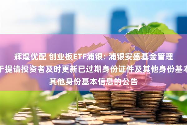 辉煌优配 创业板ETF浦银: 浦银安盛基金管理有限公司关于提请投资者及时更新已过期身份证件及其他身份基本信息的公告